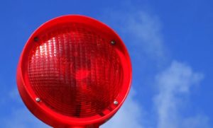 Warnung, Stopp, Rote Lampe